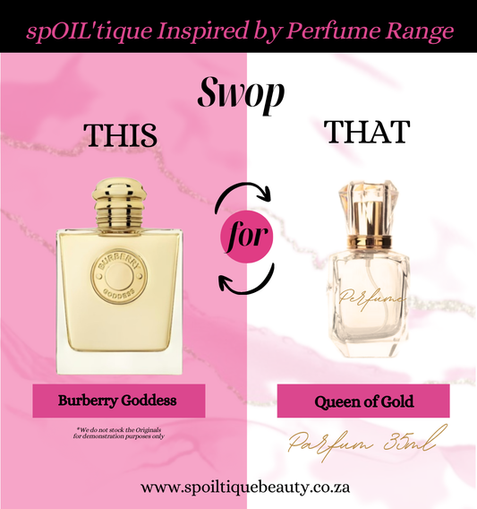 Queen of Gold Parfum ~ Inspired by Burberry Goddess