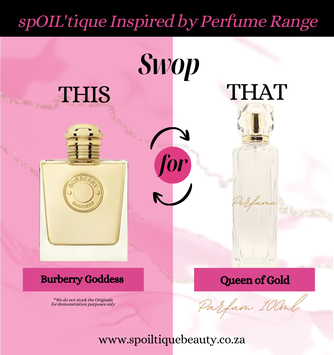 Queen of Gold Parfum ~ Inspired by Burberry Goddess