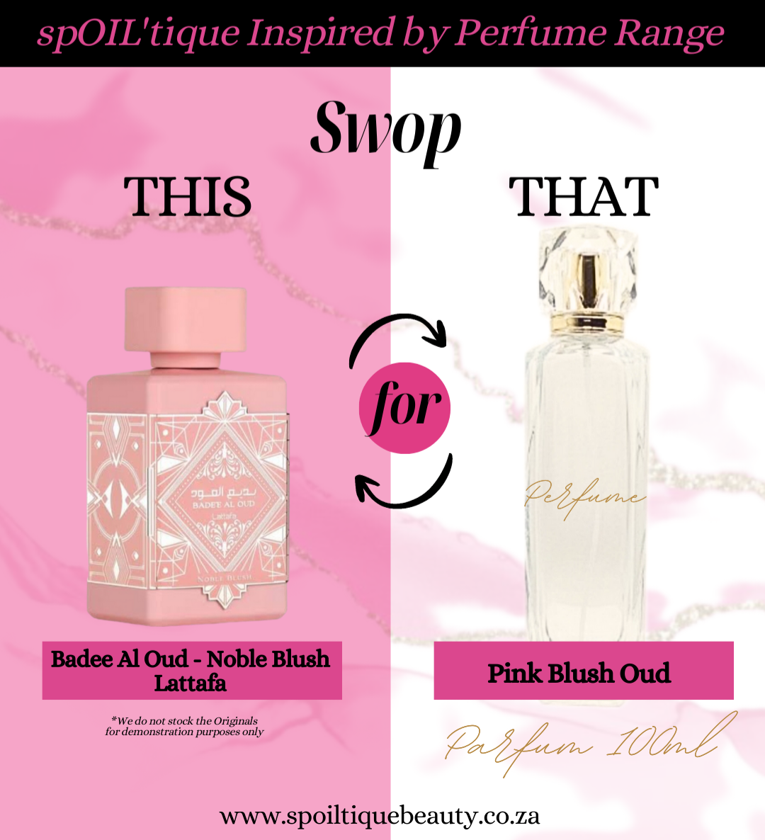 Pink Blush Oud Parfum - Inspired by Badee Al Oud, Noble Blush - Lataffa