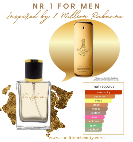 Nr 1 For Men Parfum ~ Inspired by 1 Million Paco Rabanne