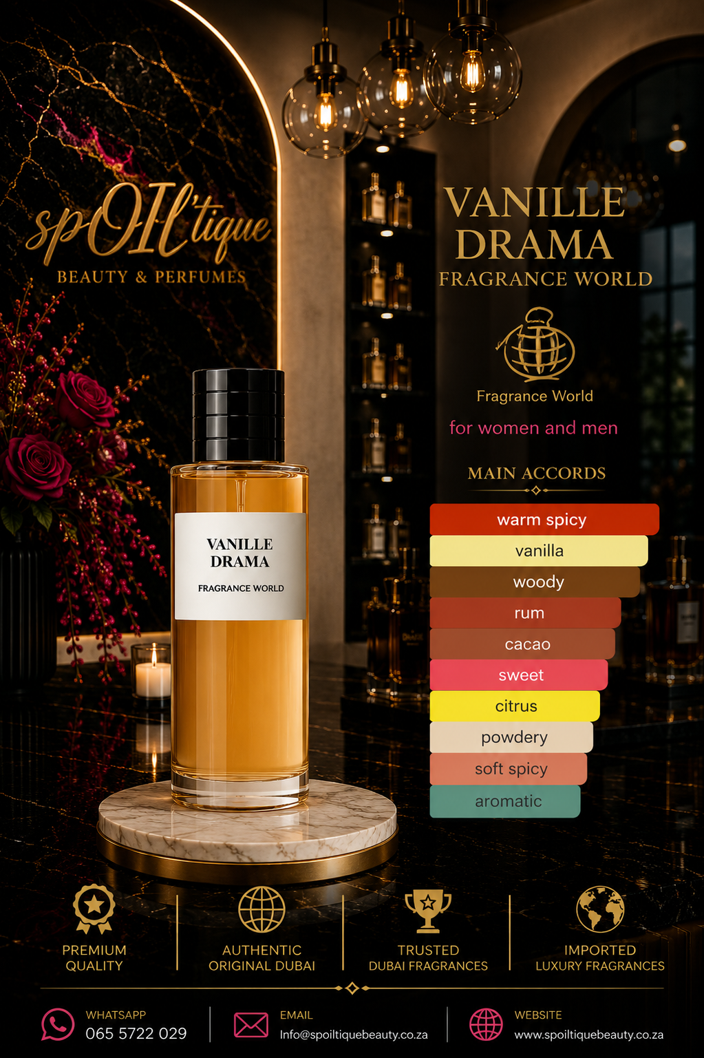 Vanille Drama Perfume | Fragrance World