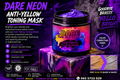 Anti-Yellow Hair Toning Mask | DARE Neon Product | Purple Hair Mask Toner