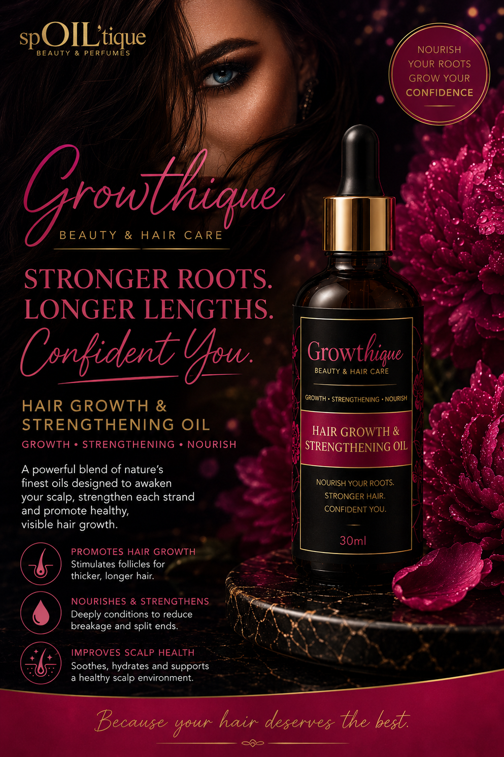 Growthique | Hair Growth & Strengthening Hair Oil