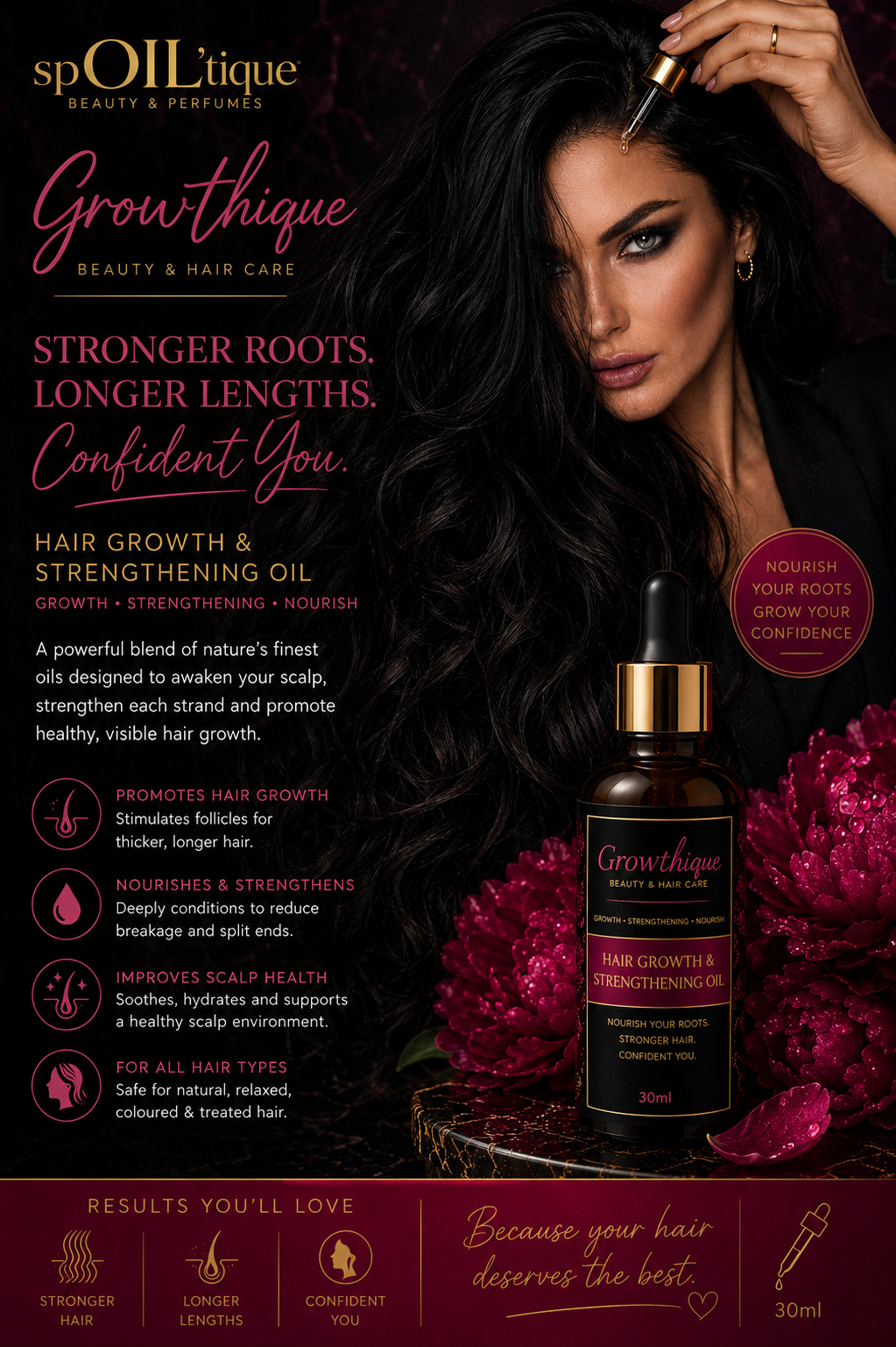 Growthique | Hair Growth & Strengthening Hair Oil